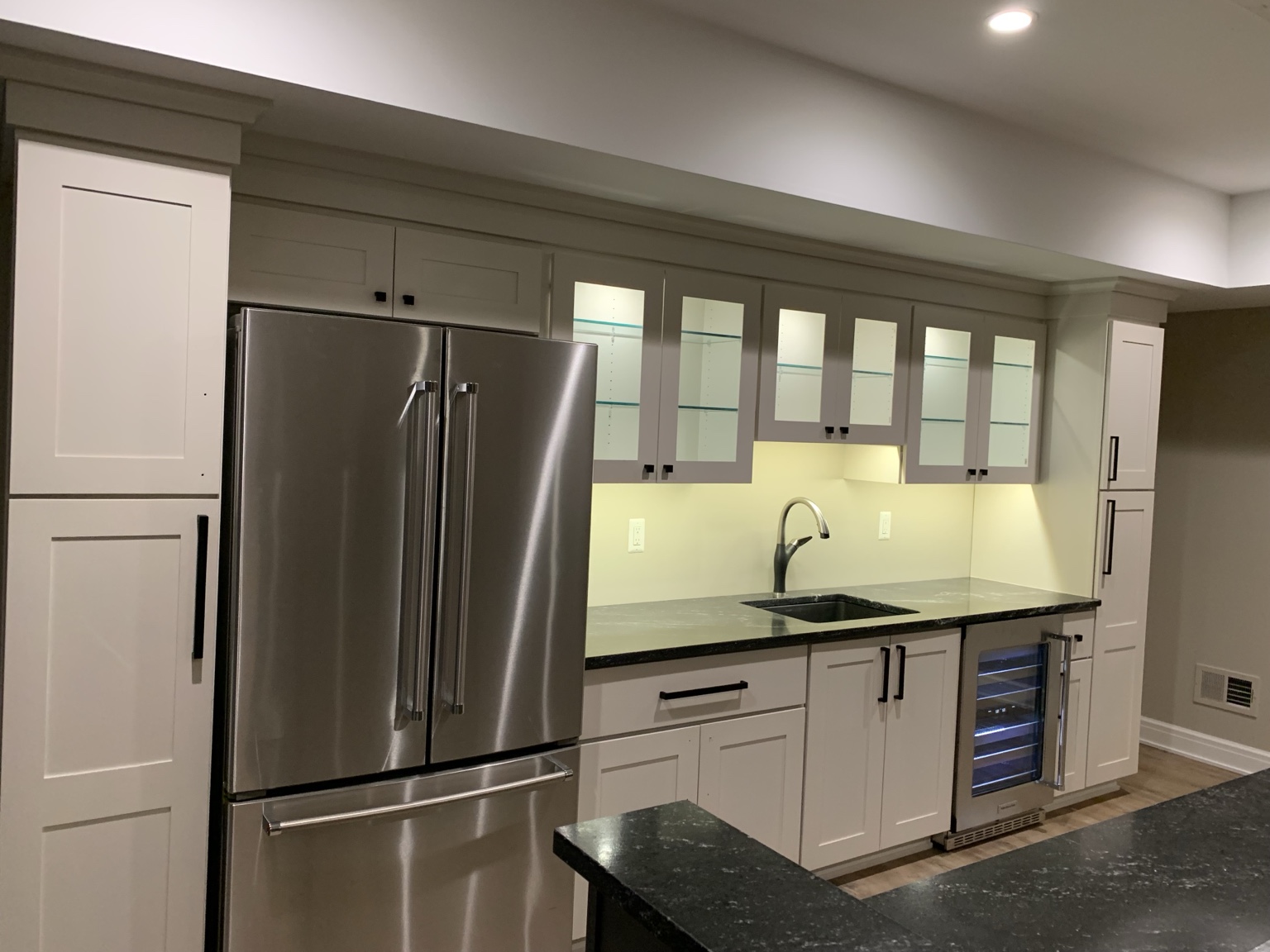 Albers Family Cabinets bars & entertainment project in Michigan