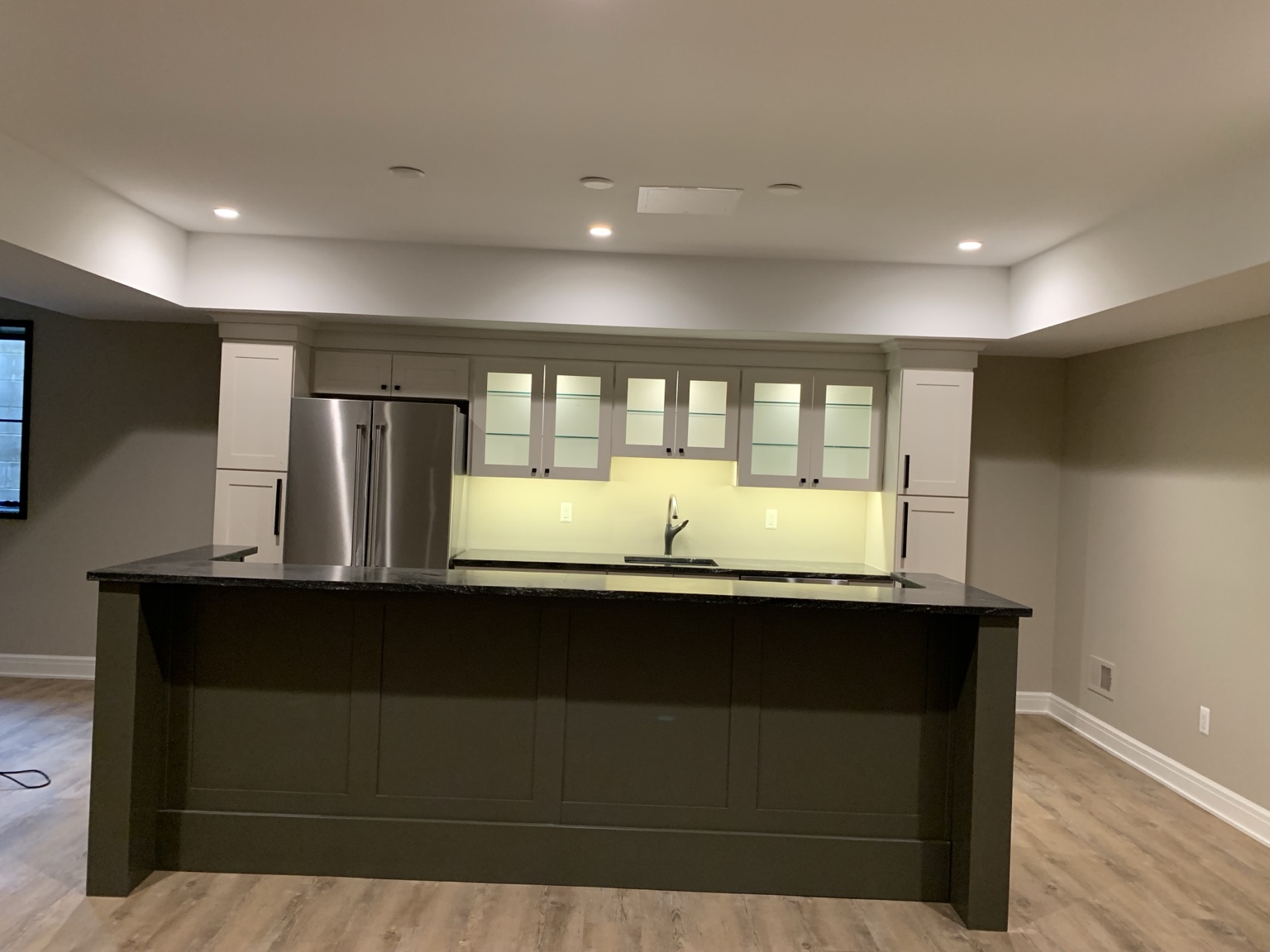 Albers Family Cabinets bars & entertainment project in Michigan